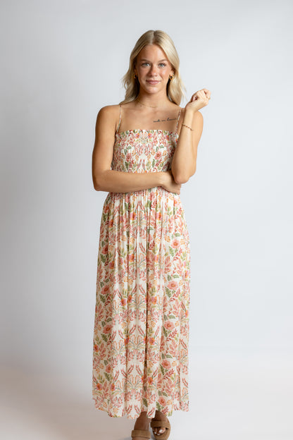 Cornelia Ami Floral Midi Dress Multi