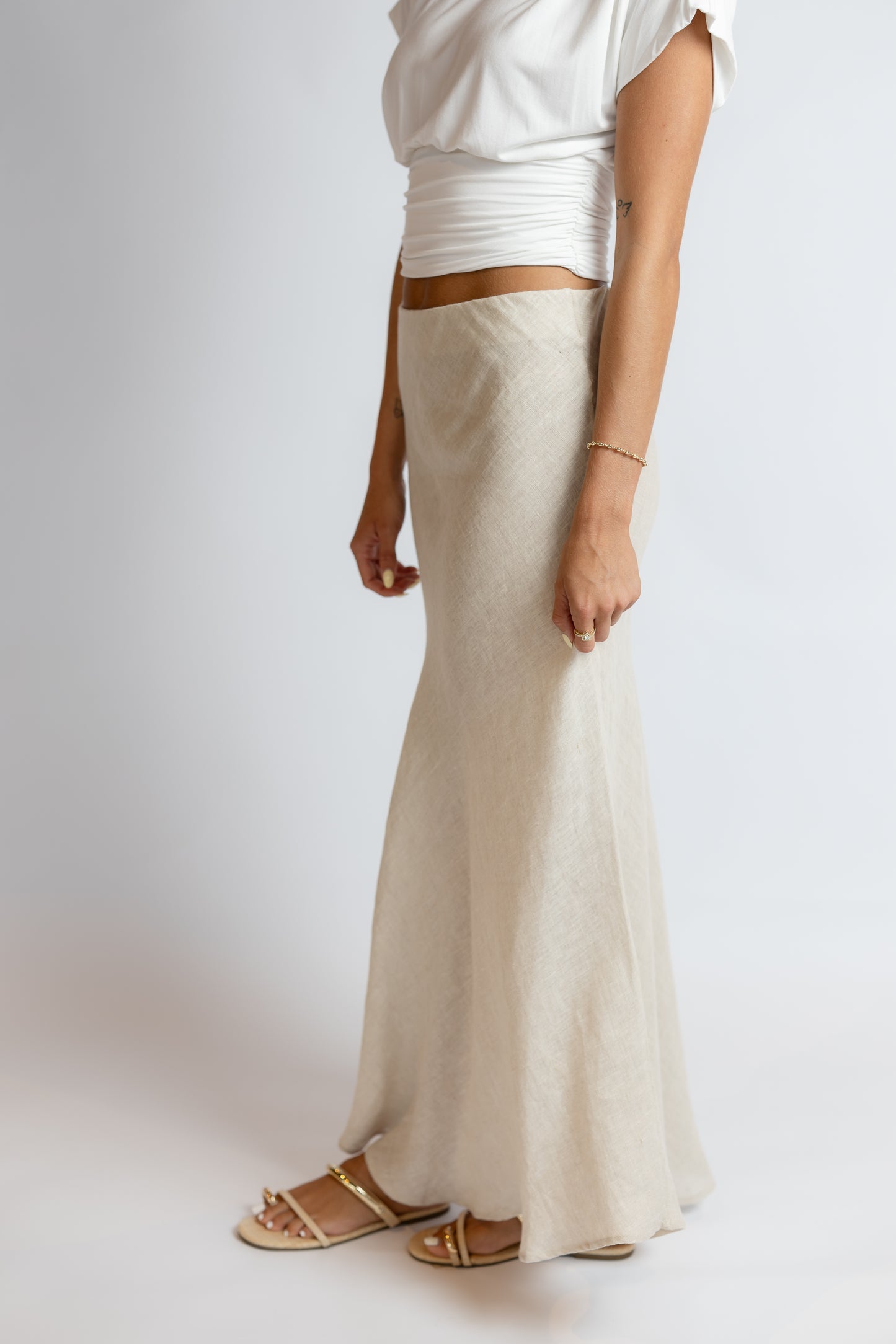 Nadia Linen Maxi Skirt