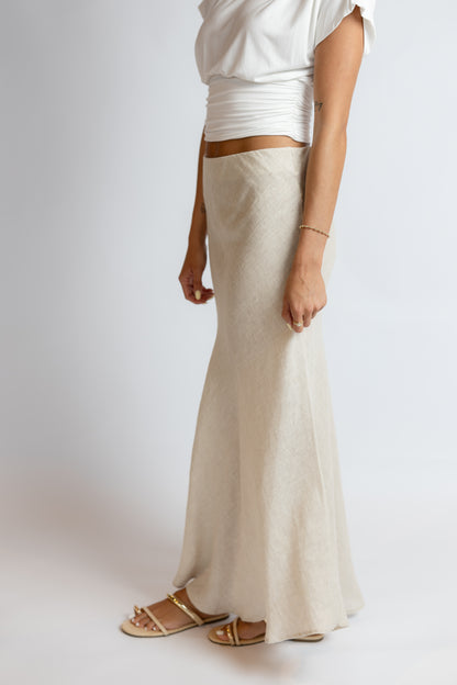 Nadia Linen Maxi Skirt