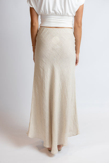 Nadia Linen Maxi Skirt