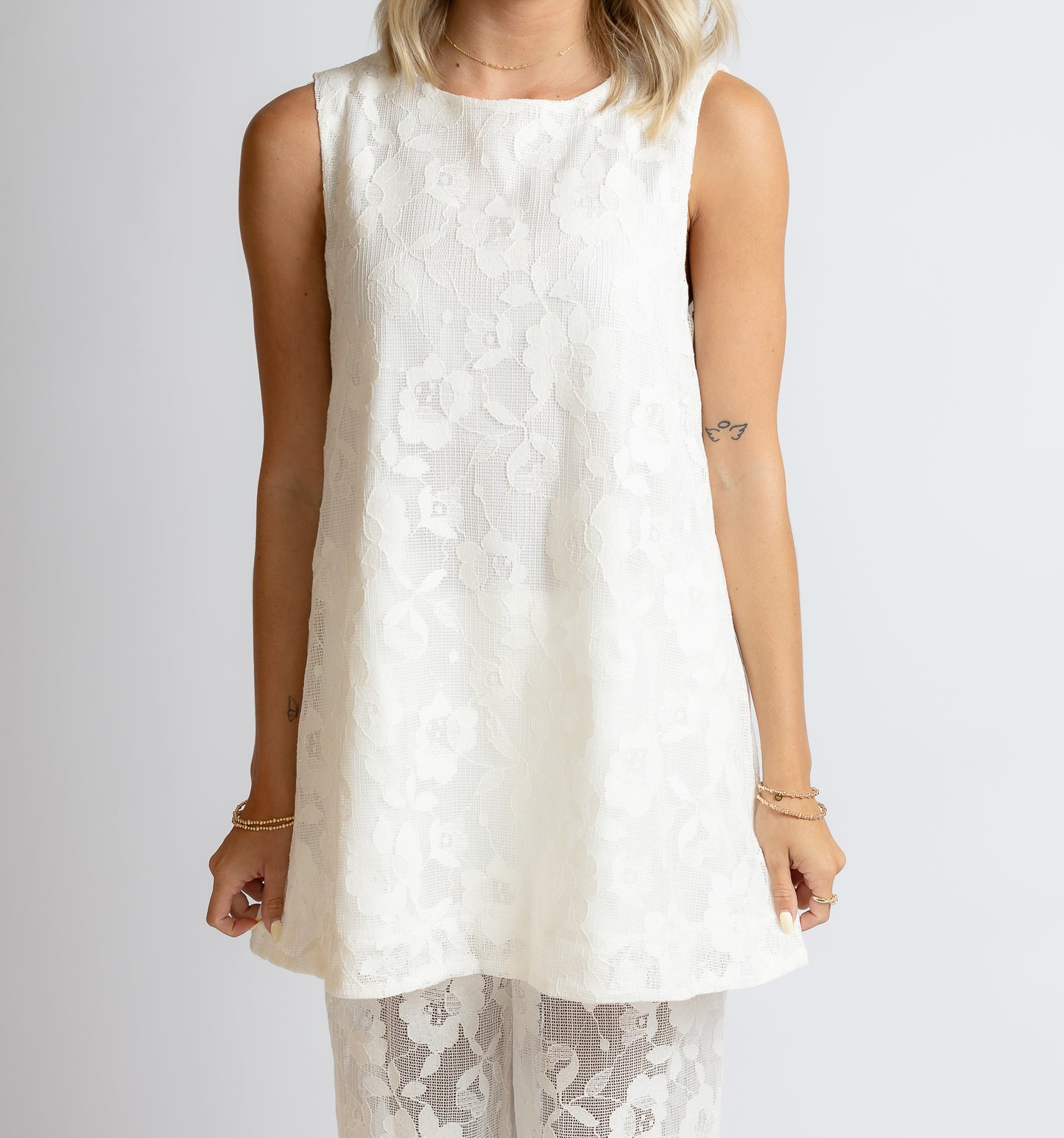Swept Away Lace Tunic & Pants Set