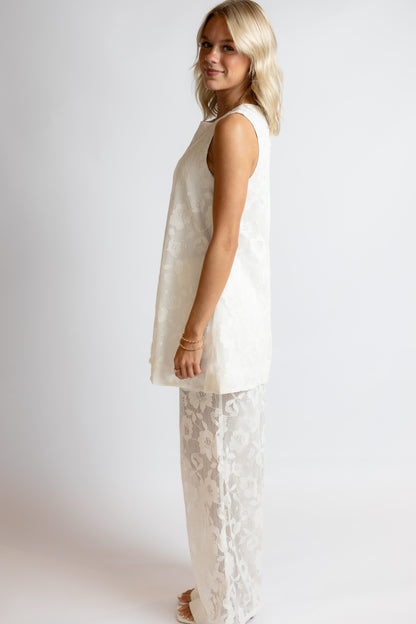 Swept Away Lace Tunic & Pants Set