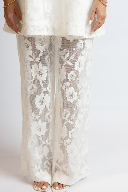 Swept Away Lace Tunic & Pants Set