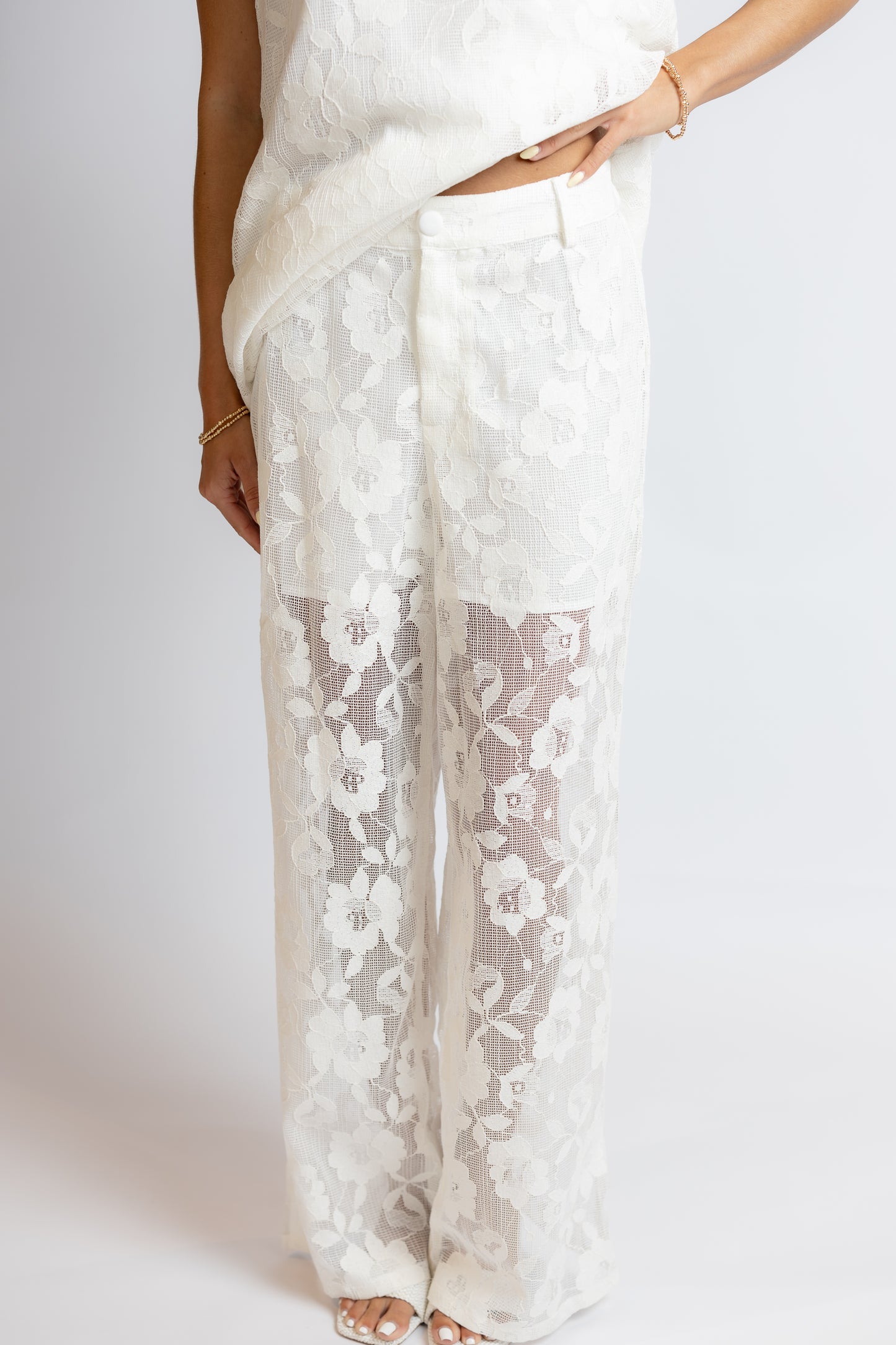 Swept Away Lace Tunic & Pants Set