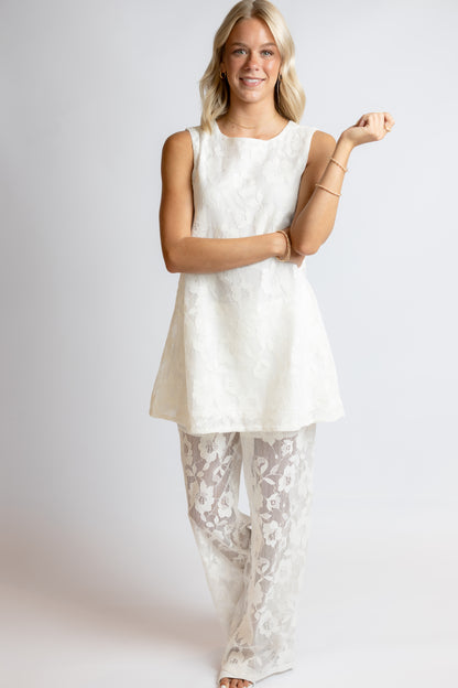 Swept Away Lace Tunic & Pants Set