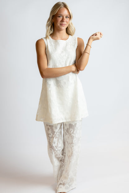Swept Away Lace Tunic & Pants Set