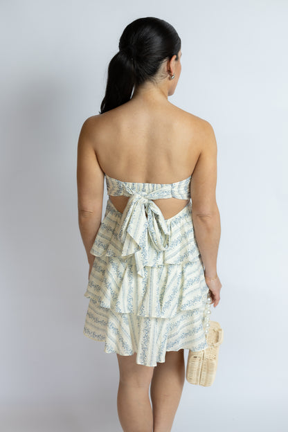 Ocean Eyes Tiered Romper