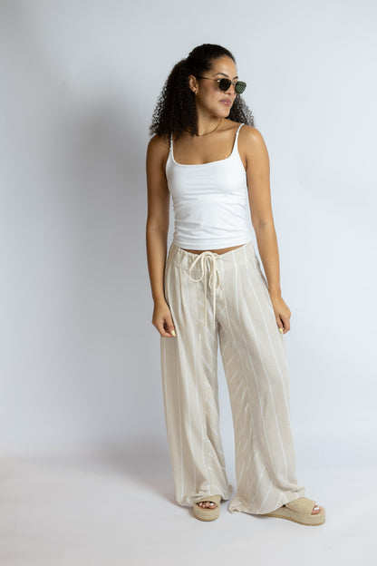 Send Me Over Linen Wide Pants