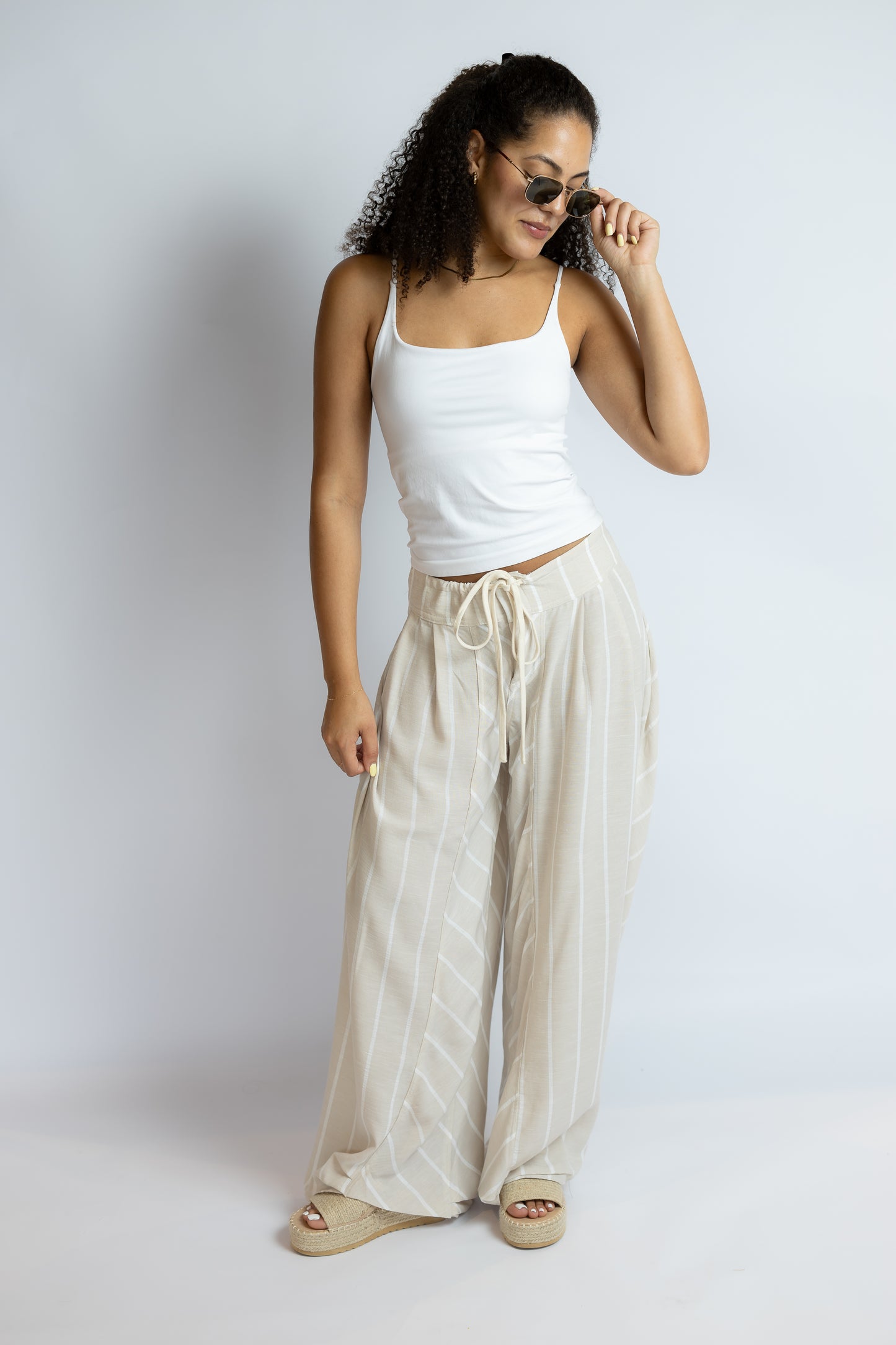 Send Me Over Linen Wide Pants
