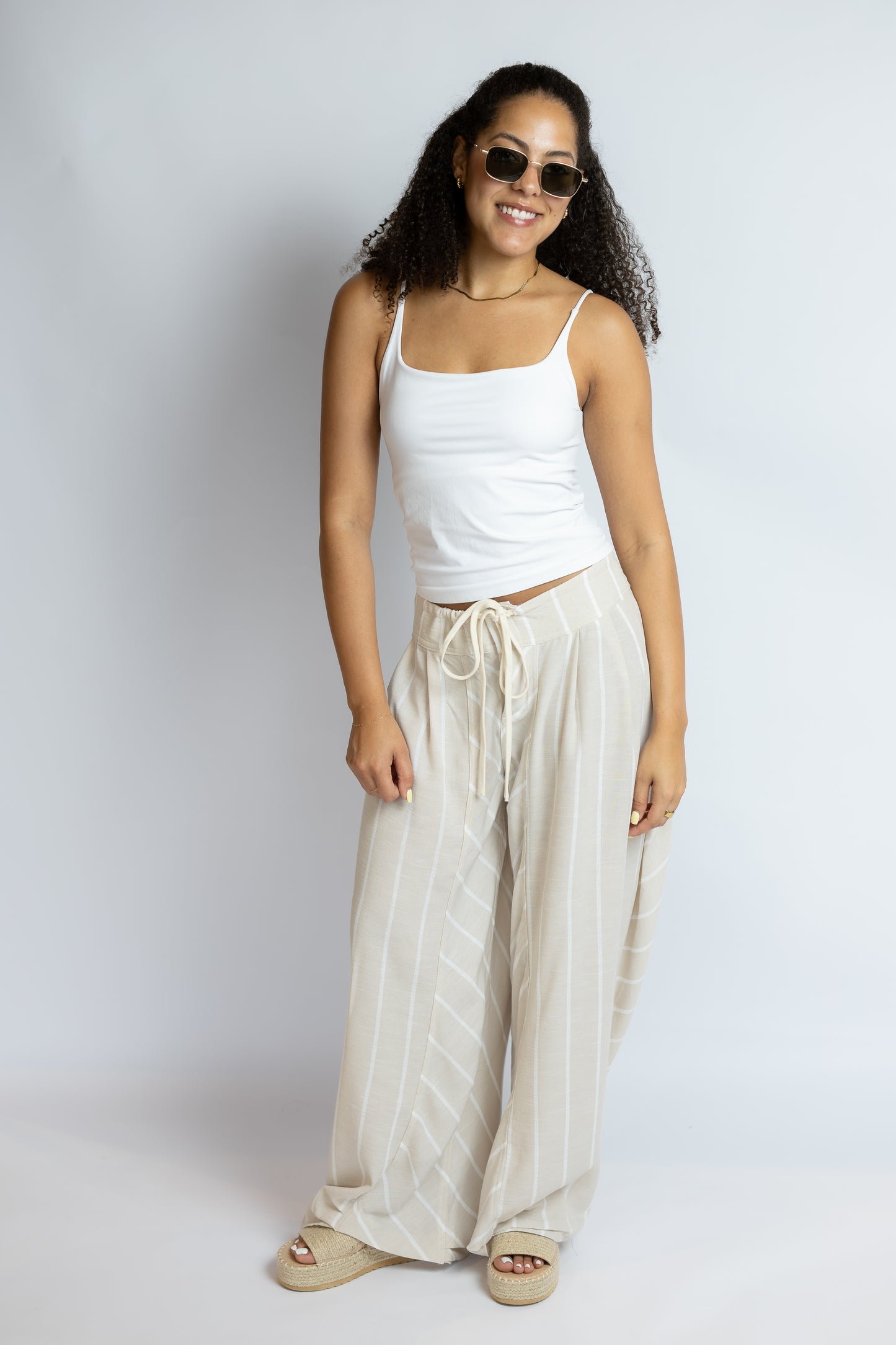 Send Me Over Linen Wide Pants