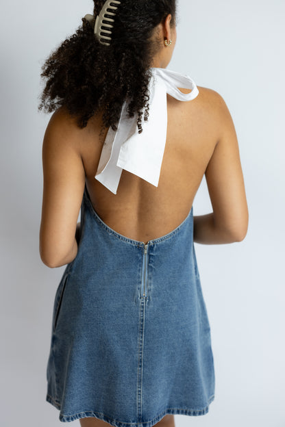 No New Friends Denim Dress