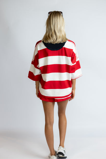 Farrah Striped Varsity Set