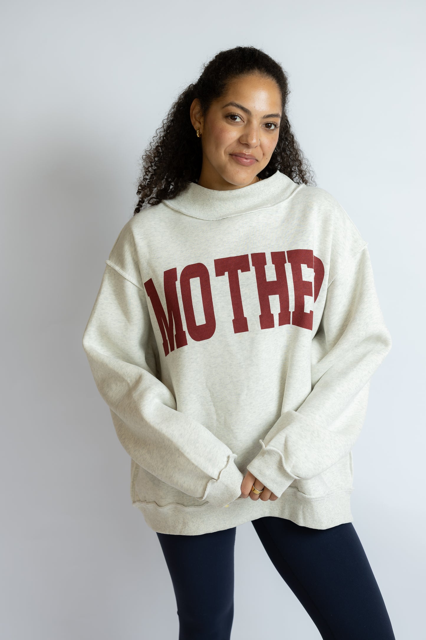 Cool Mom Reversible Mock Neck
