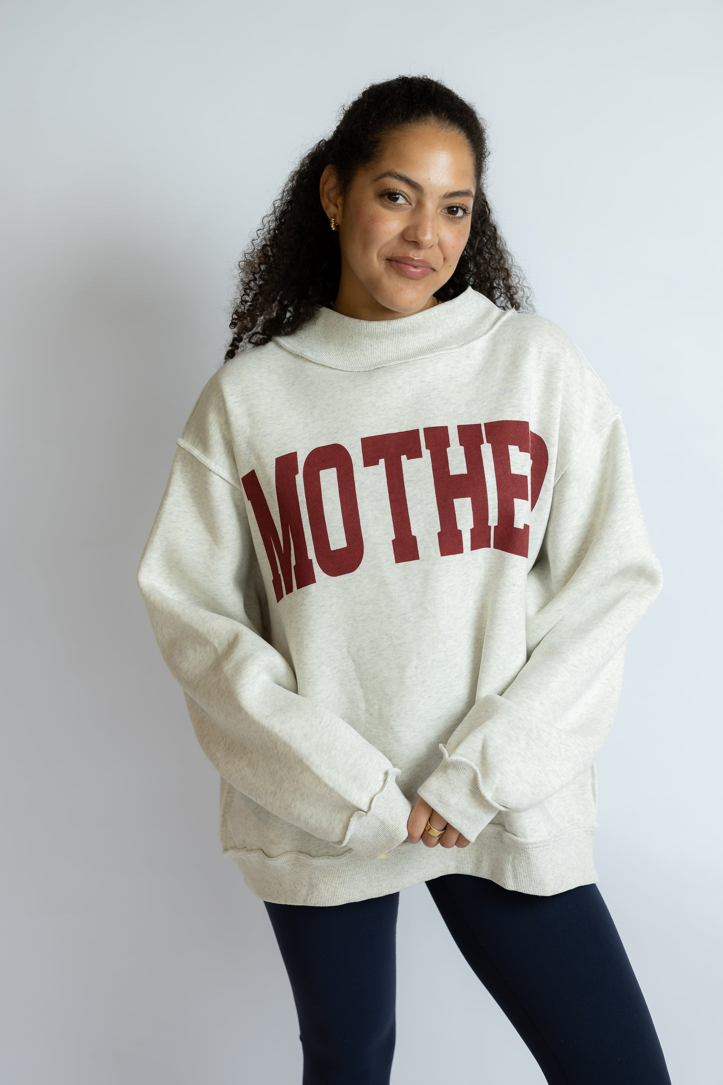 Cool Mom Reversible Mock Neck