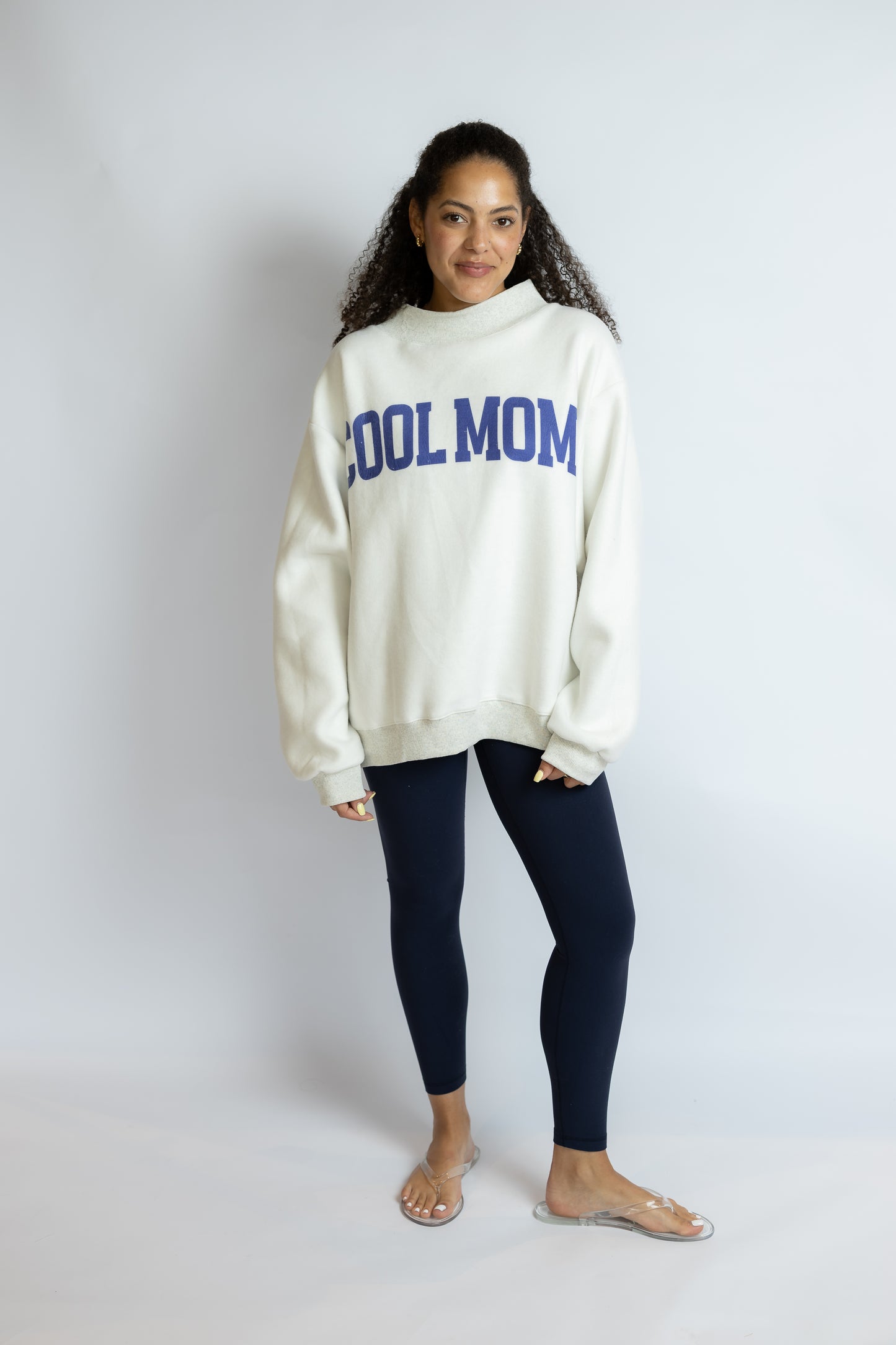 Cool Mom Reversible Mock Neck