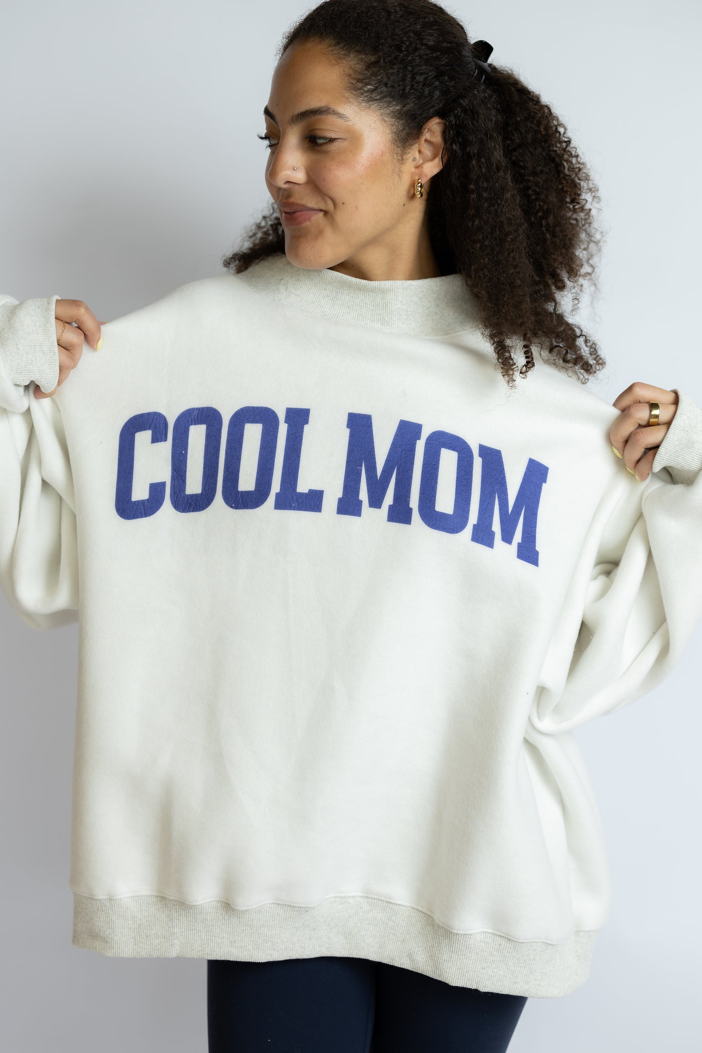 Cool Mom Reversible Mock Neck