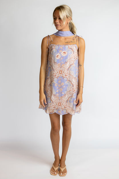 Delaney Scalloped Mini Dress