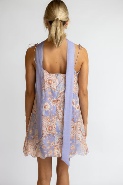 Delaney Scalloped Mini Dress