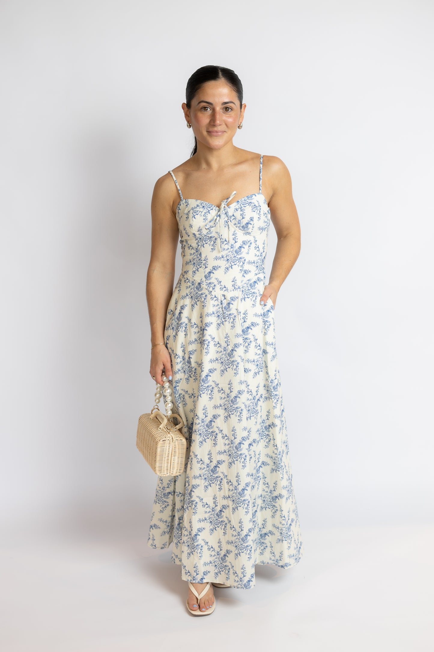 Found The One Floral Midi Dress