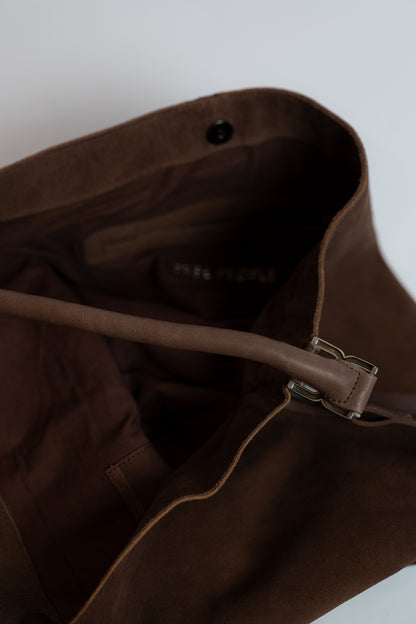 Suzie Suede Slouch Tote Espresso