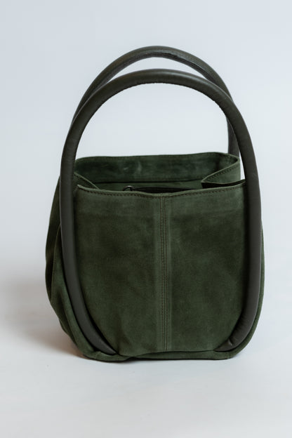 Barlow Bucket Bag Dark Olive