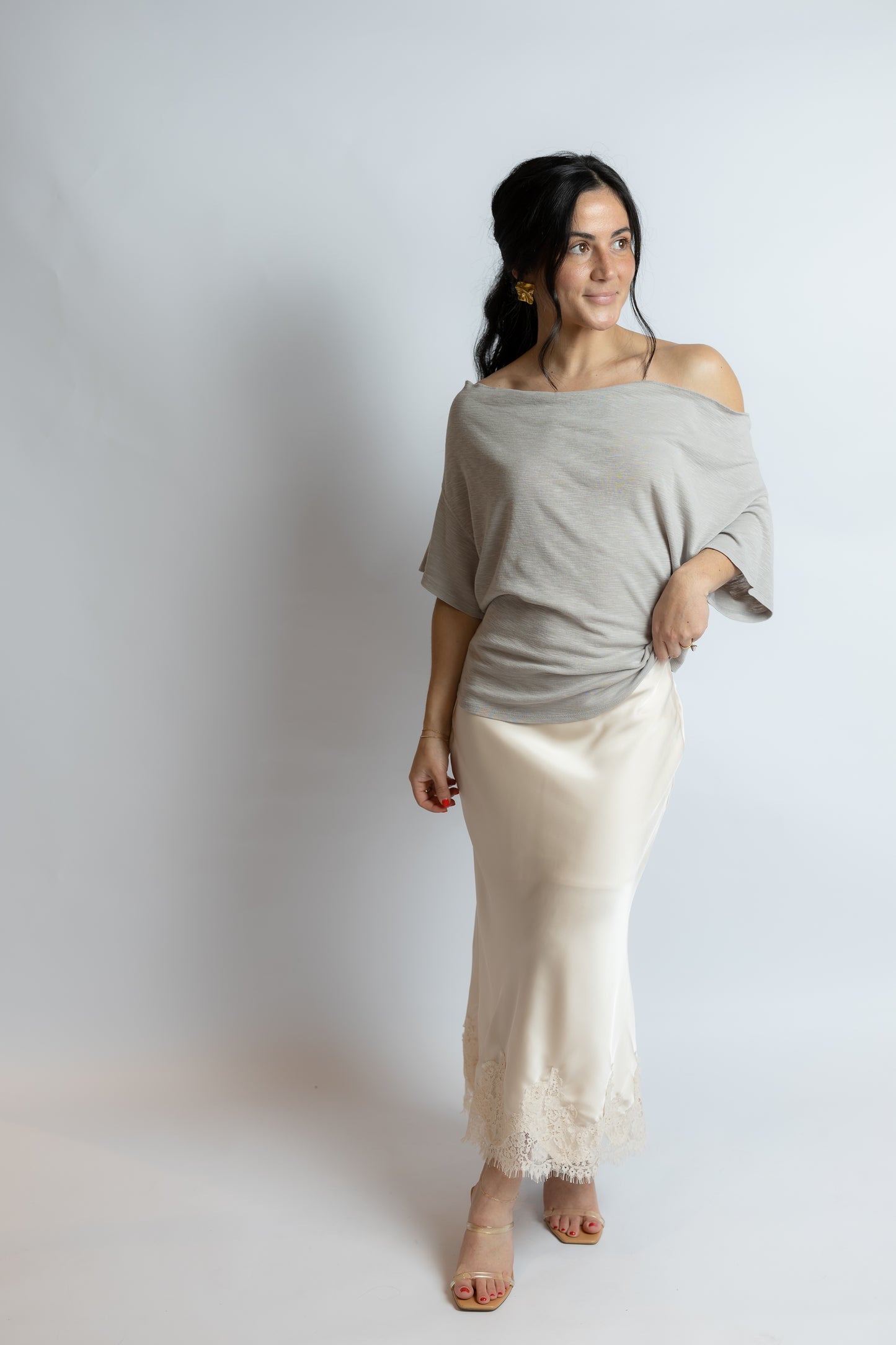 Waterfall Cowl Neck Top