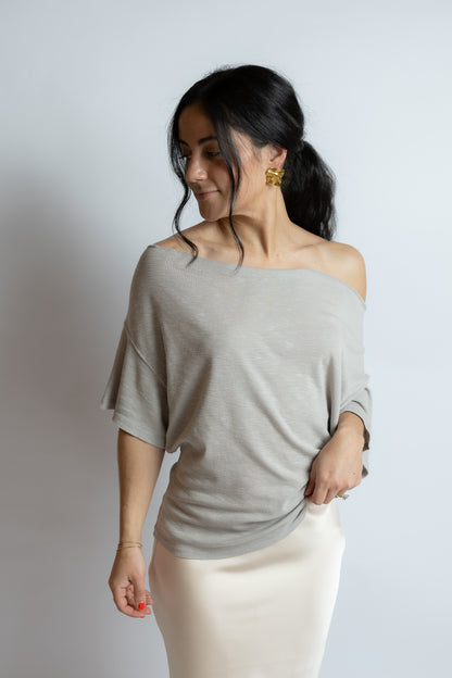 Waterfall Cowl Neck Top