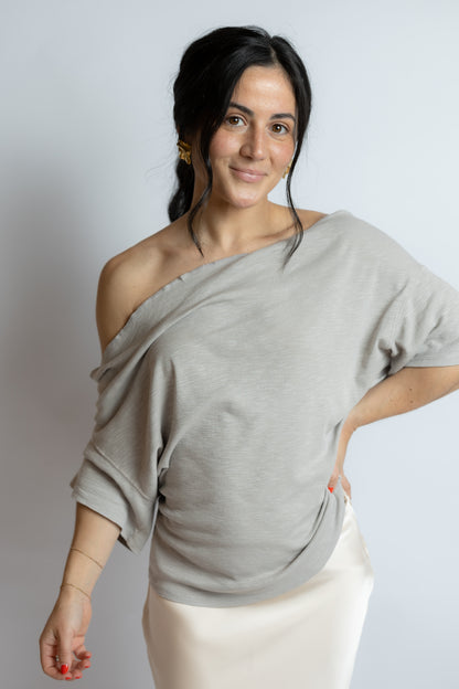 Waterfall Cowl Neck Top