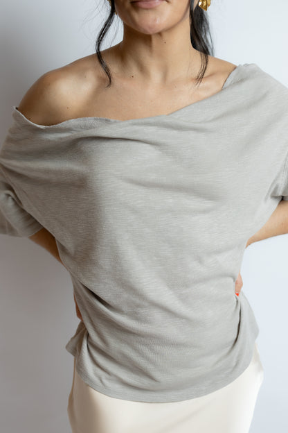 Waterfall Cowl Neck Top