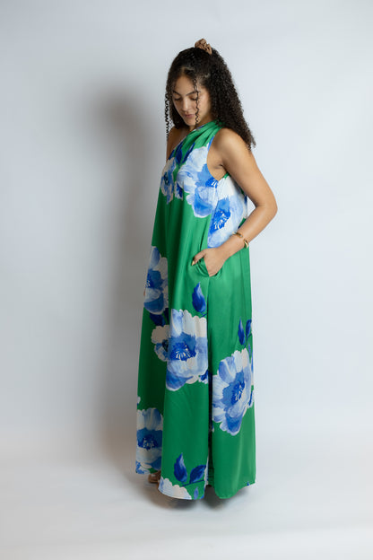 Glena Floral One Shoulder Maxi Dress