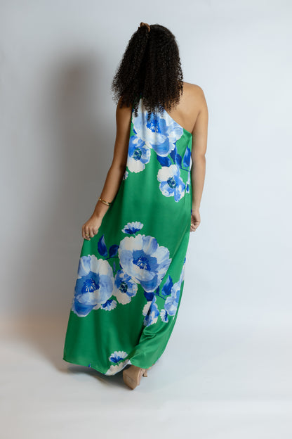 Glena Floral One Shoulder Maxi Dress