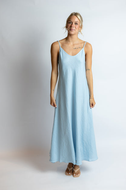 Cody Linen Slip Maxi Dress