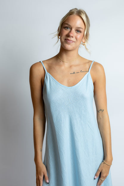Cody Linen Slip Maxi Dress
