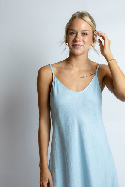 Cody Linen Slip Maxi Dress
