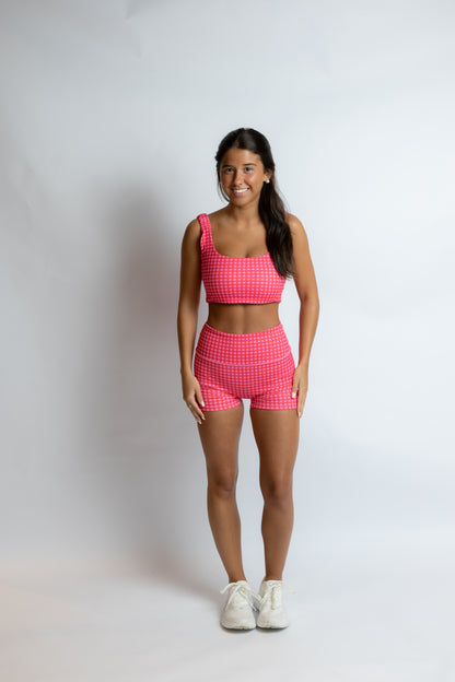Lock In Gingham Bike Shorts
