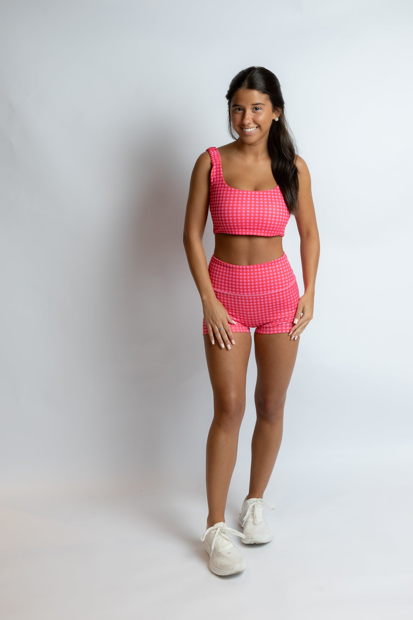 Lock In Gingham Ruched Bra