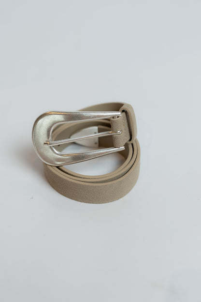 Cannon Suede Belt Biscotti