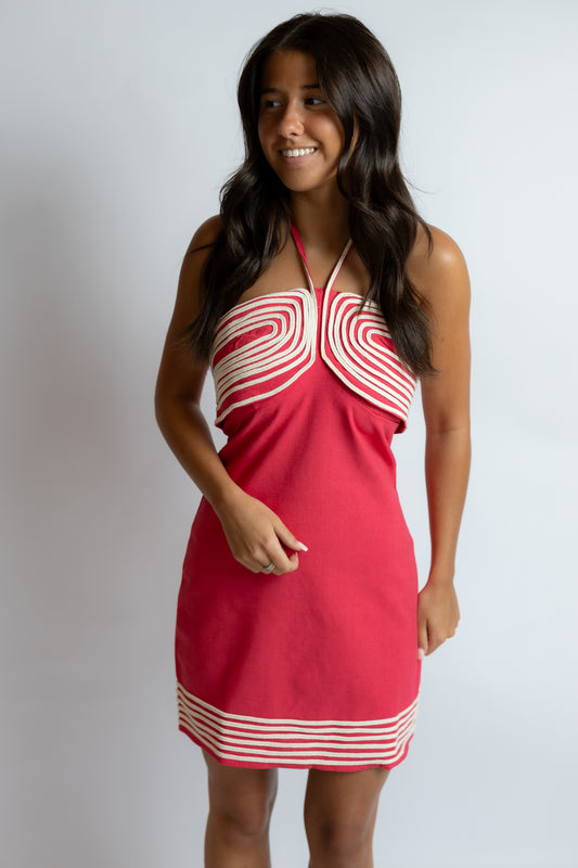 The Look Halter Mini Dress
