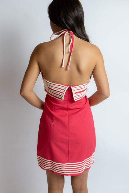 The Look Halter Mini Dress