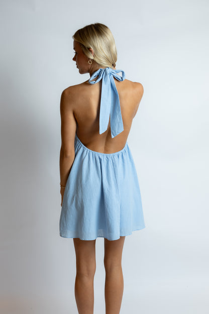 Molly Halter Neck Keyhole Mini Dress