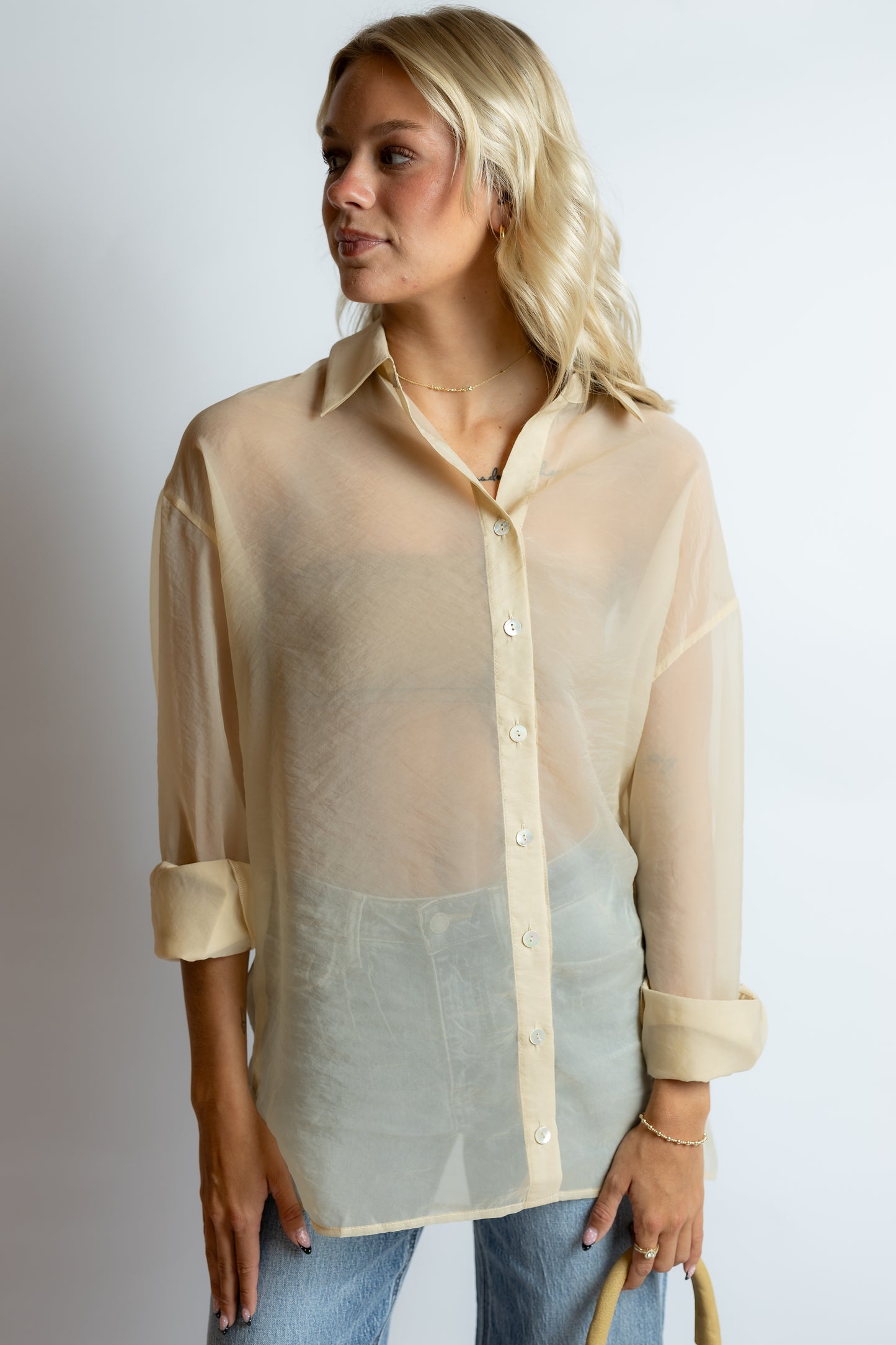 Someday Silky Organza Blouse