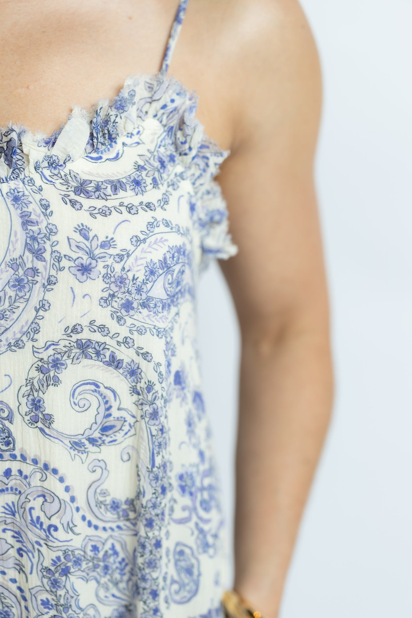 Magie Ruffle Trim Maxi Dress