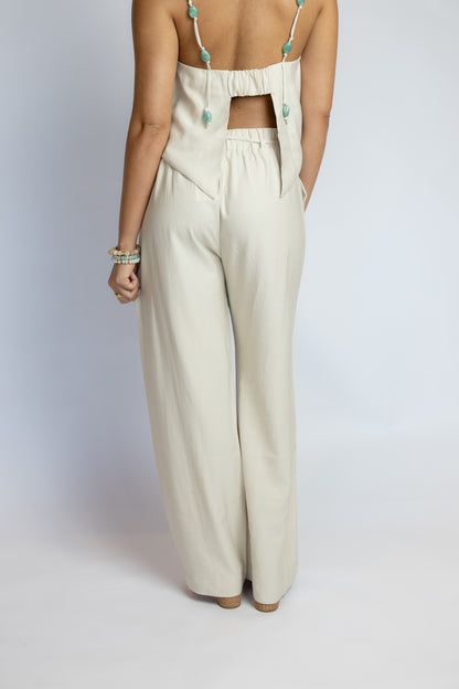 Bare Footsteps Beaded Pants Set