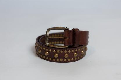 Sola Stud Belt Cognac