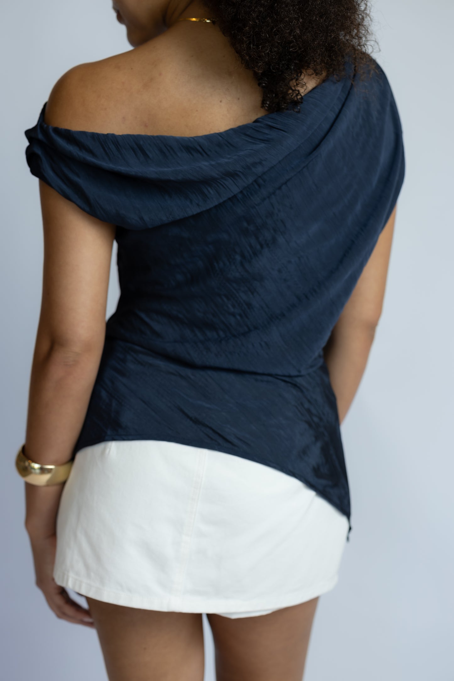 Play It Cool Asymmetrical Drape Top