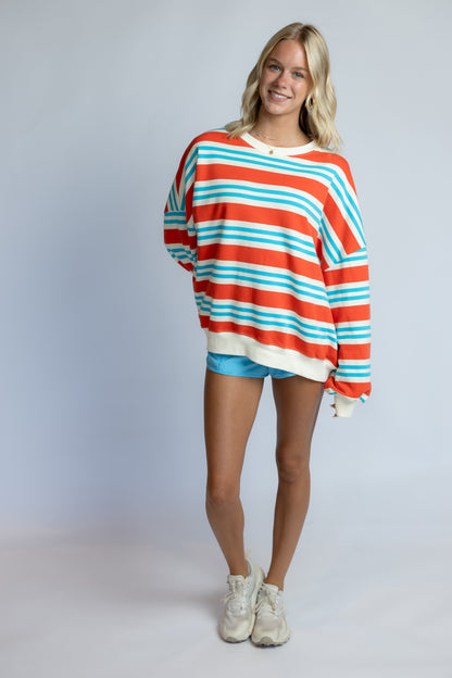 Fever Dream Striped Terry Top