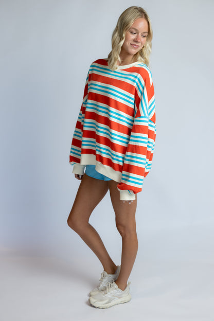 Fever Dream Striped Terry Top