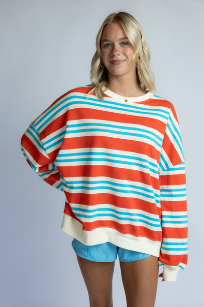 Fever Dream Striped Terry Top
