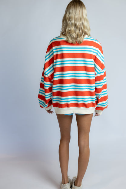 Fever Dream Striped Terry Top