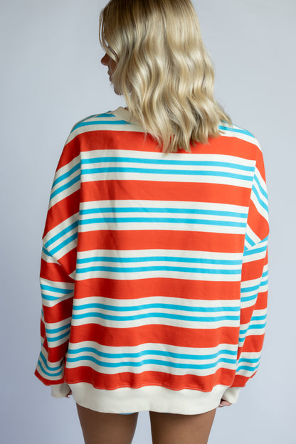Fever Dream Striped Terry Top